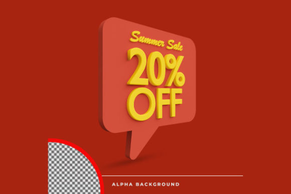 20% Off Summer Sale Icon: Boost Your Online Shop