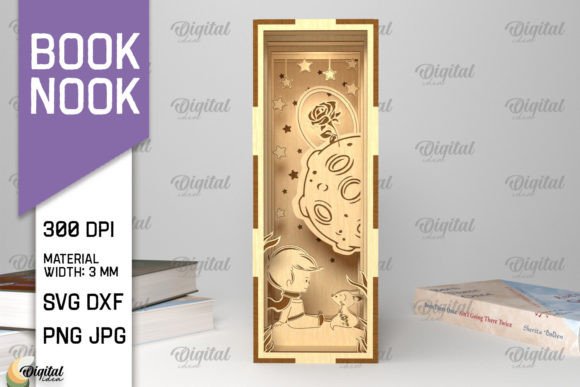 3D Layared Magic Book Nook Laser Cut