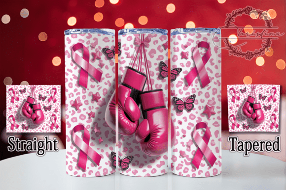 3D Pink Ribbon Survivor 20oz Tumbler