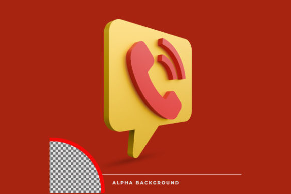 3D Rendering Call Icon