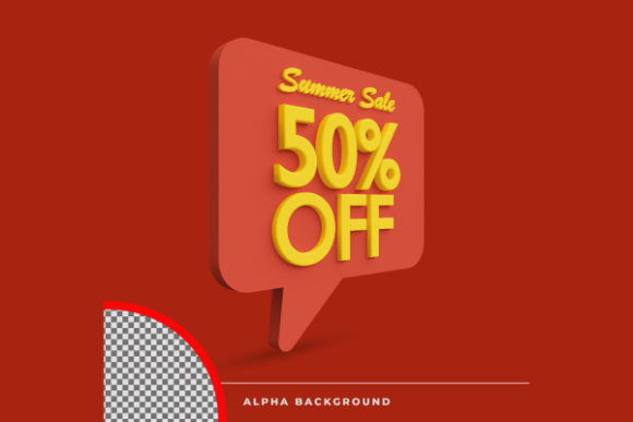 50 Off Summer Sale Discount Offer Icon