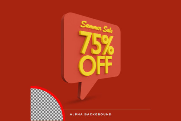 75 Off Summer Sale Discount Offer Icon
