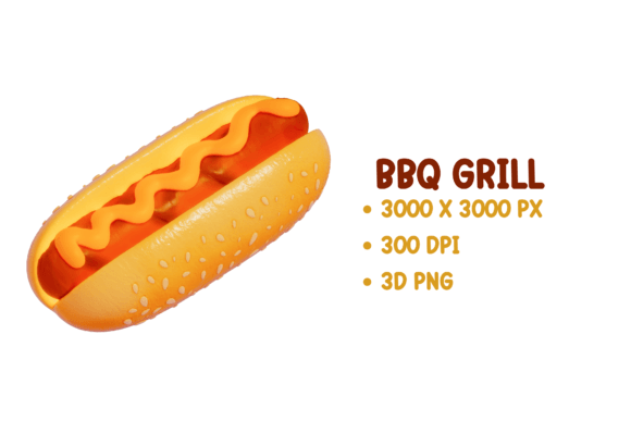 BBQ Grill β Hot Dog 3D PNG Clipart: A Practical Asset for Commercial Design Workflows