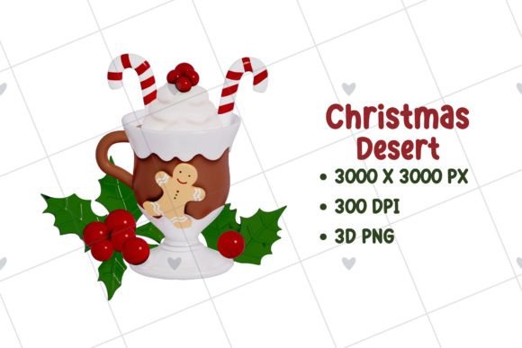 Christmas Dessert 3D Png: Integrating High-Resolution Assets into Your Creative Workflow