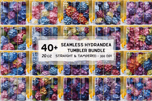 Elevate Your Spring Celebrations with the 3D Hydrangea Tumbler Wraps Spring Flower Bundle