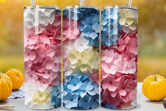 Elevating Spring Aesthetics with the Flower Tumbler Wrap Spring Hydrangea
