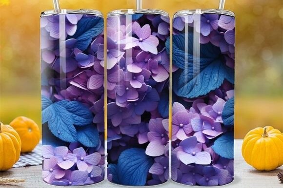 Hydrangea Flower Tumbler Botanical: Elevating Everyday Drinks with Spring Flair