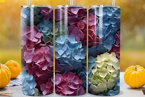 Hydrangea Tumbler Digital Download