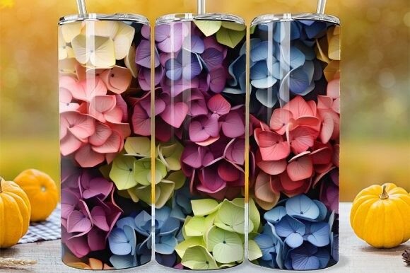 Hydrangea Tumbler Spring Botanical Wrap Evaluation