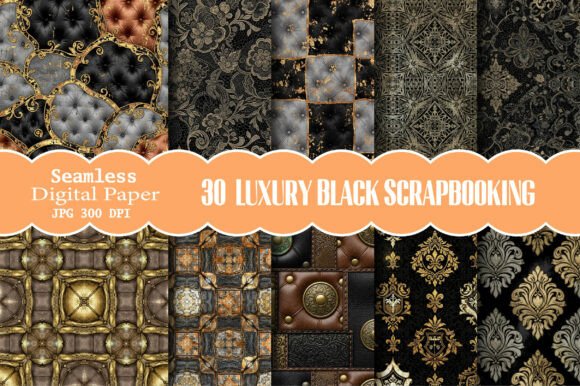 Luxury Black Digital Scrapbooking Papers: A Comprehensive Evaluation
