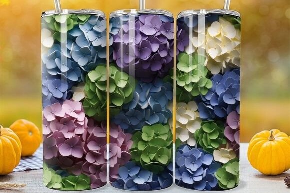 Skinny Sublimation Hydrangea Tumbler: The Ultimate Spring Transformation for Your Daily Drink