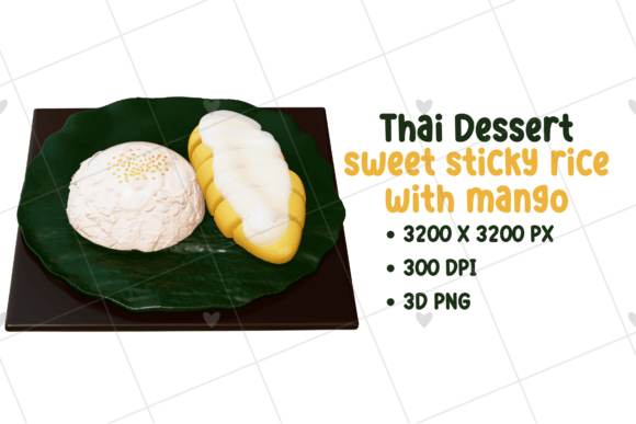 Thai Dessert 3D Clipart: Elevating Visual Storytelling with Authentic Flavors