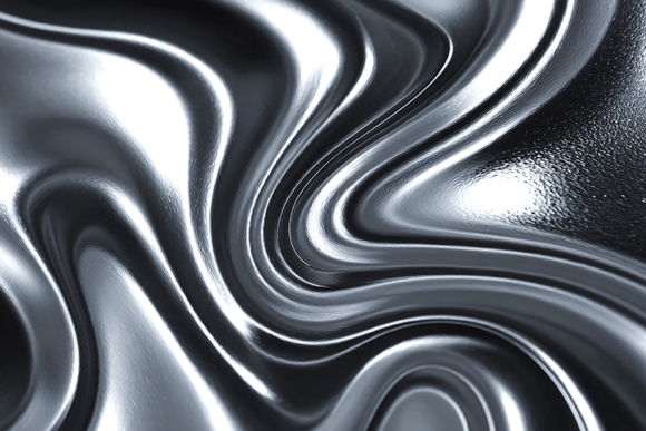 The Aesthetic Power of Glossy Black Silver Metallic Swirl in Modern Design