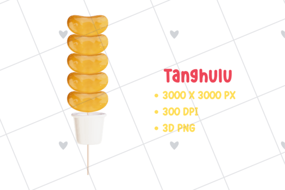 Transform Your Creative Projects with Tanghulu, Fruit Stick 3D PNG Clipart