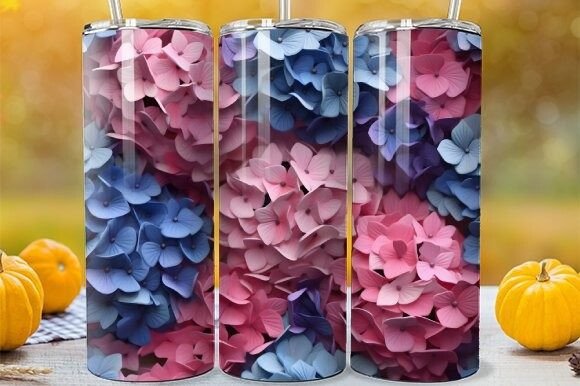 Transform Your Drinkware with 3D Seamless Hydrangea Tumbler Wraps: The Ultimate Guide to Custom Sublimation