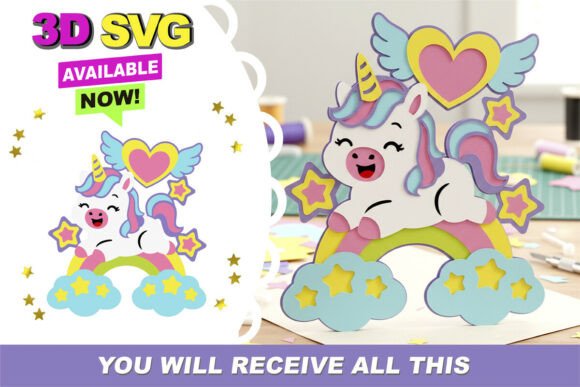 Unicorn Cake Topper 3D SVG: Strategic Asset for Digital Crafters and Brand Builders